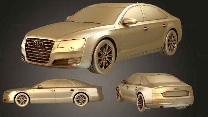 Автомобили и транспорт (Audi A8 2011, CARS_0581) 3D модель для ЧПУ станка